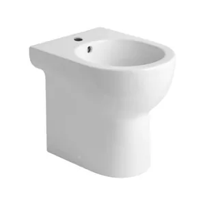 Биде напольное Azzurra (355х460х420) укороч., отв. под смес., перелив, белое NUBIT004600MBI