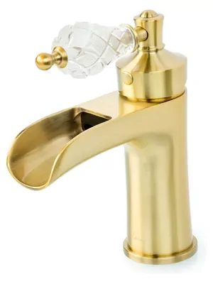 Смеситель Boheme 201-CRST для раковины, на 1 отверстие, однозахватный, низкий излив, бронза