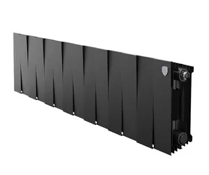 Радиатор биметаллический, 14 секций ROYAL THERMO 200 Noir Sable бок.подкл, черный графит