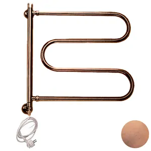 Полотенцесушитель электрический Margaroli Vento 510 (485х600),поворотный,со шнуром,бронза,510GOC