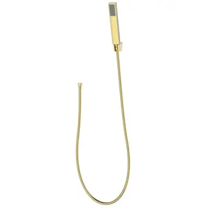 Душевой комплект BelBagno LUC-DFS-ORO лейка, шланг, держатель, золото