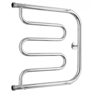 Полотенцесушитель водяной СТИЛЬЕ 2П 500х500,нерж.сталь, бок подкл.,резьба-сгон 1",00016-5050