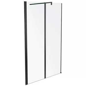 Душевая стенка Jacob Delafon (1200х1900) стекло серое/профиль черный E14W120-BLV