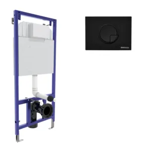 Комплект BERGES инсталляция для скрытого монтажа унитаза, клавиша смыва R5 арт. 040225