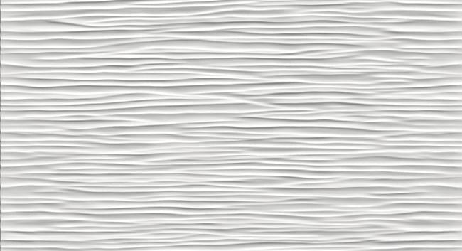 декор 3D Wall Wave White Matt 30.5x56