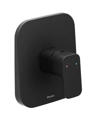 Смеситель для душа RAVAK TD F 062.00 встроенный, однозахватный, черный матовый X070157