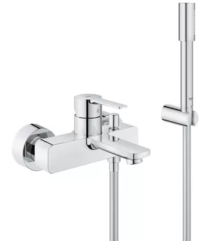 Смеситель Grohe New 33850001 для ванны однорычажный, с душем, хром