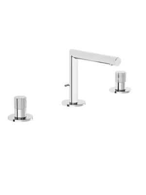 Смеситель для умывальника Vitra двухзавхватный, на 3 отв., донный клапан, хром A42595