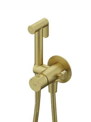 Смеситель Iddis 005MGR0i08 встраиваемый,с гигиеническим душем,однозахватный,золото матовое
