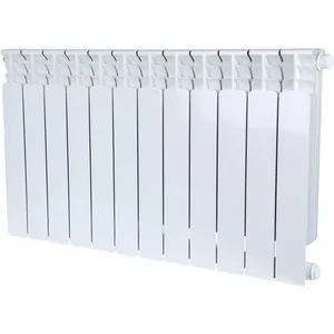 Радиатор STOUT 500 12 секций, биметаллический, нижнее правое подкл, белый SRB-0320-050012