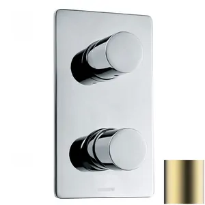 Смеситель для душа Bossini Z00004043 встраиваемый, на 2-5 выходов, внеш. часть, сатиновое золото