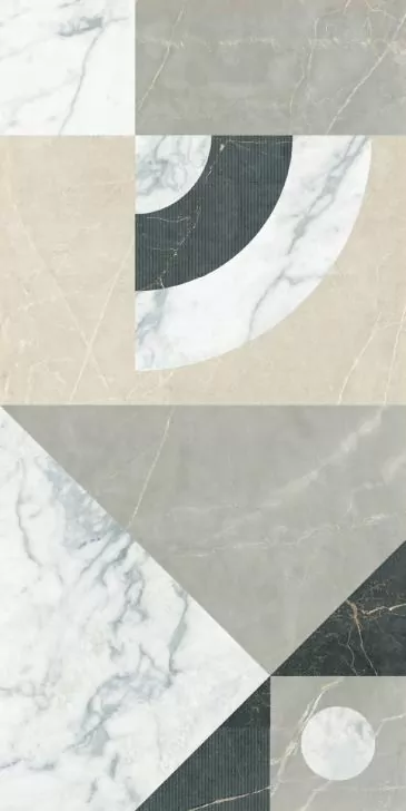 Velvet Marble Decoro Frame Line Reactive 3D Rett 120X60 матовая