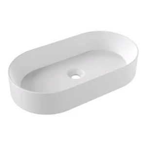 Раковина накладная Alice 660х360х120 Aliglaze+, без отверстия под смес., белый мат. 34240109