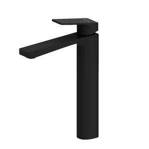 Смеситель Damixa для раковины, однозахватный, высокий излив, черный матовый 400250300