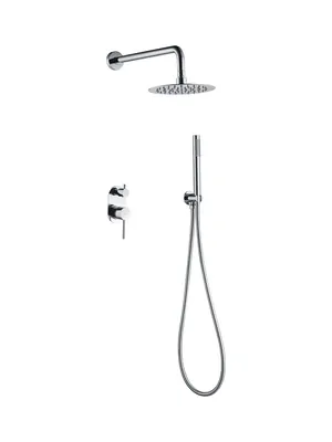 Душевая система Boheme 464-CR встраиваемая, однозахватная, верхний/ручной душ, хром