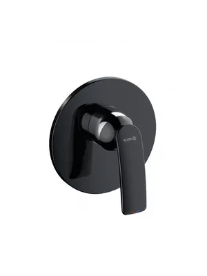 Смеситель KLUDI для душа, встраиваемый, внешняя часть, черный матовый/хром 527558775