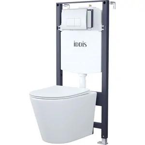 Инсталляция с подвесным унитазом IDDIS сиденье с микролифтом, клавиша смыва BASC010i73