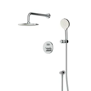 Душевая система AM.PM встраиваемая, смеситель-термостат, верхний/ручной душ, хром FT85A1RH10