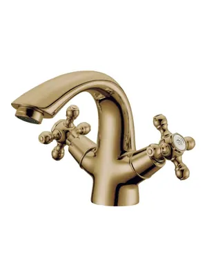 Смеситель Boheme Presente 311 для раковины, на 1 отверстие, двухзахватный, бронза