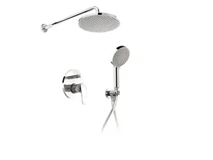 Душевая система ESKO Set_6in1 встраиваемый смеситель на 2 потреб., верхний/ручной душ, цвет: хром