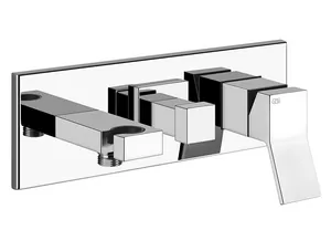 Смеситель Gessi Rettangolo K 53140.031 для ванны/душа, встраиваемый, на 2 выхода, внеш. часть, хром