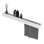 Полка FLOW Double 1000х92х90 настенный, полотенцедержатель справа, белый Fl-ro-d100пр-б