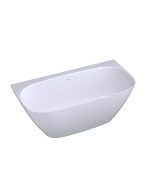 Ванна пристенная Salini (1800х850х615) искусственный камень, S-Sense, глянцевый 102513GF