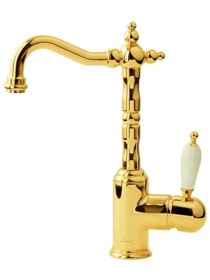 Смеситель Boheme Oro 282 для раковины, на 1 отверстие, однозахватный, золото