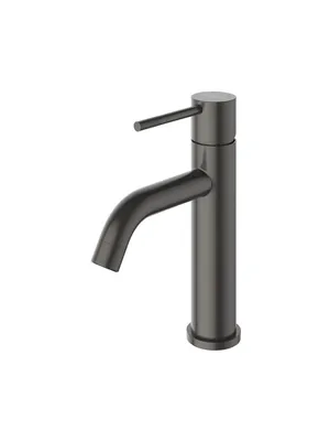 Смеситель для раковины CEZARES -LS1-GM однозахватный, излив 139мм, цвет: оружейная сталь