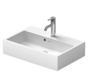 Умывальник Duravit 236860 600х400 шлифов., отверстие под смеситель, перелив, белый