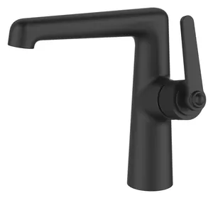 Смеситель для умывальника ESKO Black BG26MB однозахватный, цвет: черный