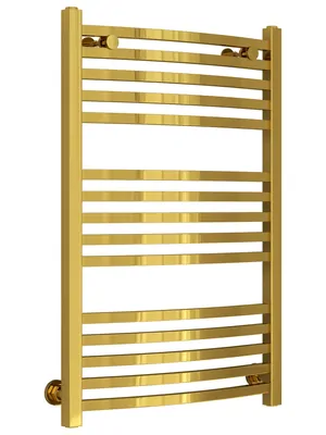 СУНЕРЖА Полотенцесушитель 800х500 (15 ступ.) нерж.сталь, диагонал./нижнее подкл. золото