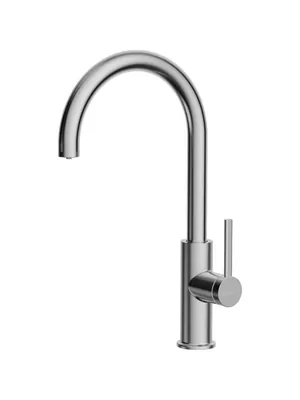 Смеситель для мойки Omoikiri 2 PLUS-BN нержавеющая сталь, с краном для питьевой воды 4994549