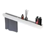 Полка FLOW Double 1000х92х90 настенный, полотенцедержатель слева, белый Fl-ro-d100л-б