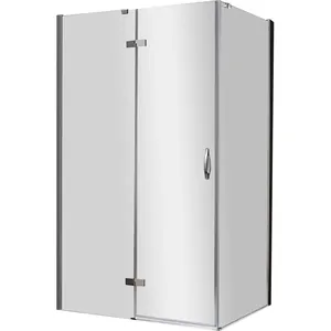 Душевой уголок CEZARES левый (1180-1200x980-1000x1950) AH-1-120/100-C-Cr-L стекло прозр/хром