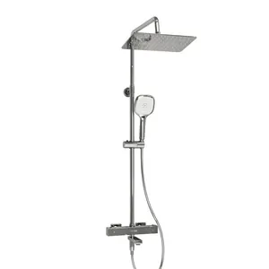 Душевая система WasserKRAFT A199.069.065.010.CH термостат, верхний и ручной душ, хром