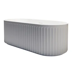 Ванна акриловая Abber (1700x750) отдельностоящая, слив-перелив, белый AB9411-1.7