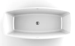 Ванна акриловая JACUZZI ESPRIT 1700х800х570 отдельностоящая, слив-перелив, белый глянец 9443815A