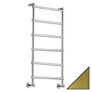 Полотенцесушитель водяной Margaroli Sole 442-6 (1080х535) бронза, 4424706OBN