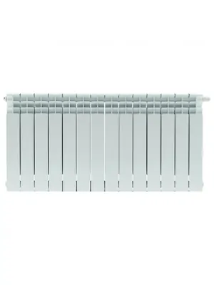 Радиатор STOUT Ventil 500 14 секций, биметалл, нижнее правое подключен.,белый SRB-3320-050014