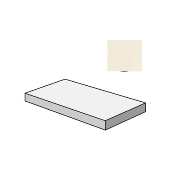 Sant Agostino Insideart Color CSAGSILN12 Gradone Angolare Sx Light Nat 33x120 матовая