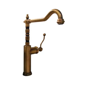 Смеситель для кухни Paini однозахв.,высокий,поворон.излив, бронза состаренная 88F3572LL2SKM