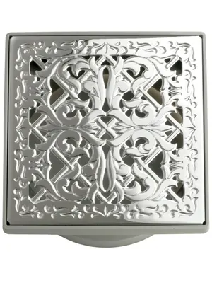 Трап душевой Migliore (112х112) с гидрозатвором и декоративной решеткой, хром 24892