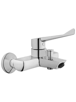 Смеситель для ванны/душа Vitra Solid S медицинский, настенный, однозахватный, хром A42485EXP