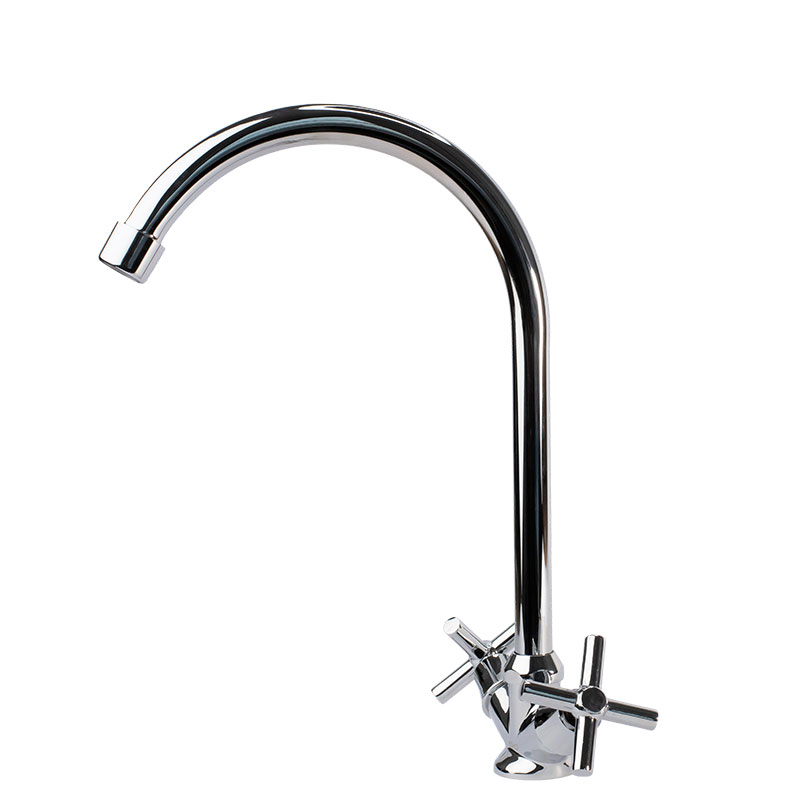 Смеситель для кухни Esko двухзахватный, на 1 отв., R-образный излив, хром CN 519