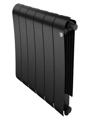 Радиатор биметаллический 6 секций ROYAL THERMO VR80 нижнее подкл, 1032 Вт Noir Sable
