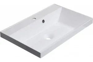 Раковина Aquanet 60 600х450 мм, литьевой мрамор, белая 179393