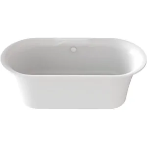 Ванна из литьевого мрамора BAS 170х80х61 отдельностоящая, белая