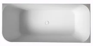 Ванна акриловая Abber (1600х750) пристенная, угловая правая, слив-перелив, белая AB9331-1.6 R