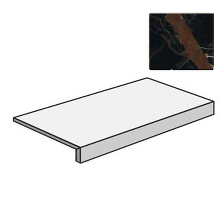 Atlas Concorde Russia Forte Dei Marmi 620070002396 Ombra di Caravaggio Scalino Frontale Rett 33x160 матовая